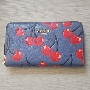Coach Wallet with Cherry Print